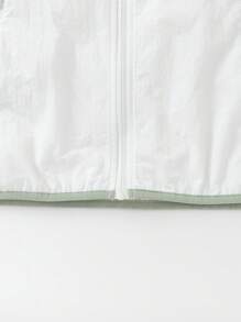 Balabala Boys' Lightweight Hooded Sun Jacket, Breathable - Beige - View 6