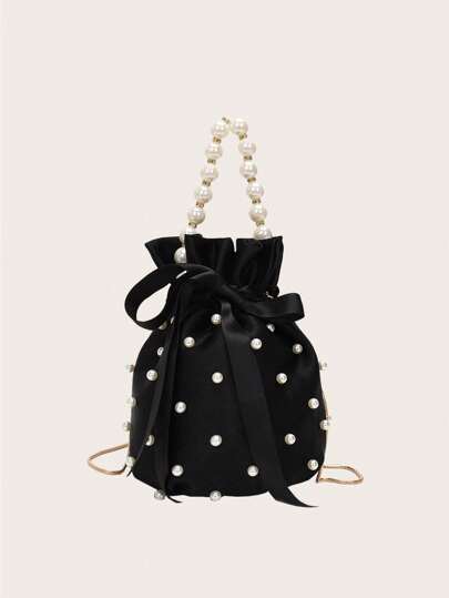 Women's Fashionable And Elegant Pendant Decorated Handbag , Beach