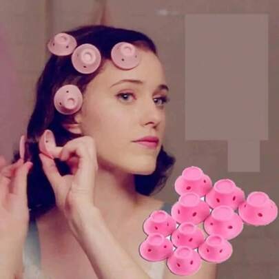 Slouchy Silicone Hair Curler, Manual Mushroom Bell Curl, The Marvelous Mrs. Maisel Style