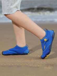 Zapatos de agua y zapatos para vadear al aire libre para niños, con opciones de multicolor a juego entre padres e hijos, Top de tela transpirable, suela suave antideslizante, adecuados para excursionismo al aire libre y actividades acuáticas de niños