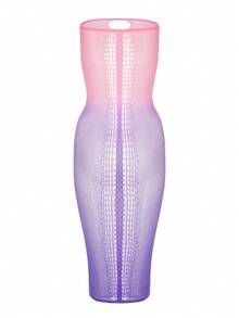 قطعة واحدة من ملابس داخلية نسائية جذابة بتدرج ألوان الأومبير ، فستان ضيق خاص بتصميم مجوف ، قماش عالي المطاطية ، مناسب للعطلات والشاطئ - متعدد الألوان - مشاهدة 1