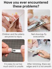 三合一电动指甲钳，带LED指甲灯，USB充电，三档速度，自动修剪，低过敏性，男女皆宜 - 包含指甲油架和收纳盒，美甲必备 | 时尚指甲钳 | 耐用电池，美甲工具 - 彩色 - 查看 7