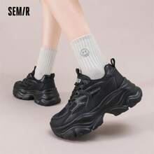 SEMIR Semir Women 2025 Nowe Letnie Oddychające Wygodne Platformy Gruba Podeszwa Casualowe Sportowe Trampki