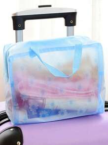 Ditsy Floral PVC wasserdichte Kosmetik-Toilettenartikel Dusch-Organizer Reise-Aufbewahrungstasche, ein Muss-haben Make-up-Tasche Make-up-Tasche Hautpflege-Tasche Kulturbeutel Packwürfel, Reiseessentials Kreuzfahrtessentials Studentenwohnheim-Essentials, Brautjungferngeschenke, Muttertagsgeschenke, Geburtstagsgeschenke, Geschenke für Freunde und Lehrer, Wohndekoration, Badezimmer Wohnzimmer Bett Lippenpflege-Organizer, Kosmetiktasche, große Makeup-Tasche, Weihnachtsgeschenke, Tasche, Reise, Tasche, Clutch / kleine Handtasche, Make-up-Organizer, Tasche, Pinseletui, Mini-Tasche, Tasche mit großer Kapazität