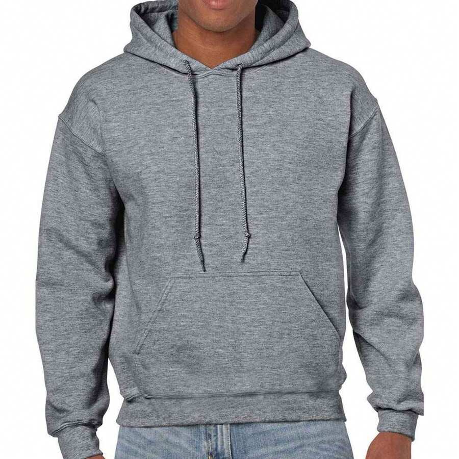 Gildan Unisex Adult Heavy Blend Hoodie (Graphite Heather) - Space Grey - View 1
