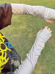 1 Pair Unisex Summer UV Protection Arm Sleeves, Outdoor Sports Arm Covers