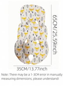 1 件卡通可爱婴儿推车座椅垫，四季婴儿车配件摇篮垫，婴儿车 - 多色 - 查看 11