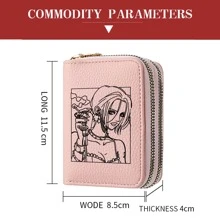Women Multipurpose Small Card Holder Organ Type Clutch Bag Double Zipper Wallet PU Leather Coin Purse Women Pink Wallet ID Card Holder Short Purse With Coin Pocket Pu Money Bag Cartoon Money Cash White-Collar Workers For Female For Women College Work Business Commute Office For Anniversary For Couple For Birthday Gift On Valentine Day Gift Gift Present Gifts For Teachers