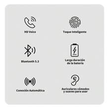 Wireless Bluetooth In-Ear Headphones With Microphones - White - View 9