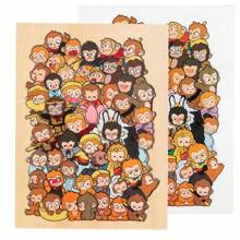 1 st. Vormpuzzel voor kinderen Decompressiedecoratie, Wukong-huisstapelspeelgoed, Cartoon uniek ruimteverbeeldingsbouwspel, educatief speelgoedcadeau voor jongens en meisjes