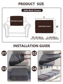 1pc Herringbone Outdoor Sofa Seat Cushion Cover, Elastic Semi-Fitted Sofa Seat Cushion Protector, Suitable For Patio, Terrace, Garden Sofa Seat Pad