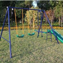 KLB Sport Metal Swing Set Outdoor With Slide, Seesaw Play Set For Kids - Green - View 3