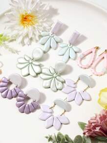 Boho Style Flower Shape Polymer Clay Cutters, 3D High-Precision Clay Cutters For Jewelry Making, Clay Cutting Mold Tool DIY Creative Decorative Earrings, Art And Craft Molds Accessories - Clay Cutter - View 3