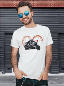Playera de Caballero Motos El Límite No Existe - Blanco - Ver 1