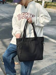 Peach Tree Tote Bag, Shoulder Bag For Men, Canvas Handbag, Shopping Bag, Beach Bag, Reusable Bag, Suitable For University, School, Travel, Thanksgiving, Winter, Computer Bag, Fitness Bag, Hiking Outdoor Casual Travel, Gifts For Friends, Valentine's Day Big Bag Camping