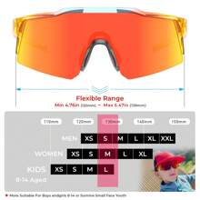 KAPVOE Polarized Fishing Glasses Kids Cycling Glasses Boys Girls Sports Glasses Children MTB Mountain Road Bike Outdoor Sports Tr90 Frame Glasses Camping, Running And Surfing Glasses - 07 - 查看 6