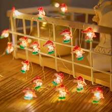 1 Peça Luz de Fada com Fio de Cobre em Formato de Cogumelo LED, Luminária de Decoração Doméstica Interna e Externa para Festivais e Celebrações
