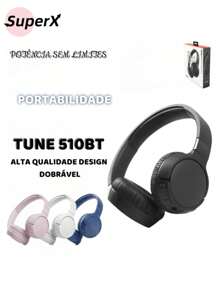 Tune T510bt  Wireless Bluetooth Stereo Headphones For Android IOS - 黑色 - 查看 5