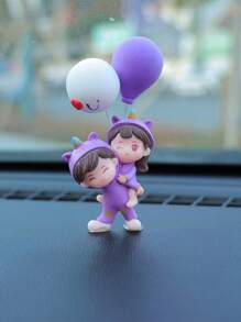 1 件/2 件汽车内饰装饰可爱情侣汽车中控台后视镜车窗边缘装饰