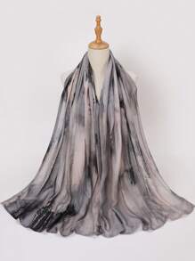 1pc Women's Soft Digital Printed Modal Hijab Scarf For Dress - Multicolor - View 8