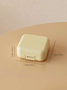1PC Travel Portable 7-Compartment Sealed Medicine Dispensing Box, Mini Carry-On, Waterproof, Moisture-Proof And Dustproof, Suitable For Storing Medicines, Fingers And Other Small Items