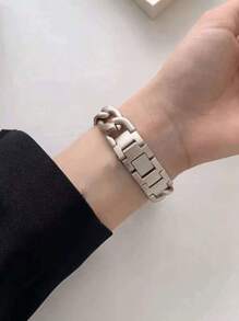 1 pieza Correa unisex clásica de metal para Apple Watch, compatible con Apple Watch de 45/49/38/40/41/42/44/46mm, compatible con Apple Watch Series Ultra/SE/10/9/8/7/6/5/4/3/2/1