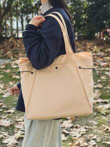 Peach Tree Tote Bag, Shoulder Bag For Men, Canvas Handbag, Shopping Bag, Beach Bag, Reusable Bag, Suitable For University, School, Travel, Thanksgiving, Winter, Computer Bag, Fitness Bag, Hiking Outdoor Casual Travel, Gifts For Friends, Valentine's Day Big Bag Camping