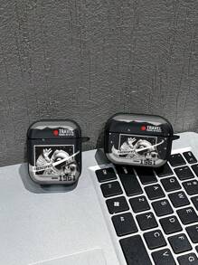 Astronaut "Yeah" Earphone Cases With High-End Leather-Like Material, Suitable For AirPods 1/2, Outer Space Explorer For AirPods 3, High-Quality Leather-Like Earphone Cases For AirPods 4, Premium Material For AirPods Pro