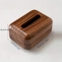 Scatola portafazzoletti in legno massello magnetica, scatola per la carta da tavolo per il salotto in noce, scatola di immagazzinaggio da tavolo, accessorio per la casa, scatola portafazzoletti per il bagno e la cucina