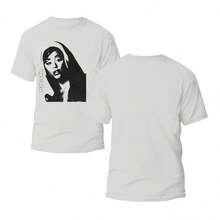 Men's White Casual T-Shirt 100% Cotton - 白色 - 查看 2