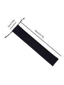 1pc Velvet Hand Fan Pouch With Drawstring - Protective Long Fabric Sleeve Storage Bag For Rave Folding Hand Fans, Portable Fan Protector Gift Bag, Gift Wrap Storage,The Best Gift For Friends And Classmates