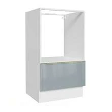 Mueble Para Horno Y Microondas Madesa Lux Sin Encimera Blanco/Gris - Blanco y Gris - Ver 1