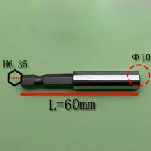 10 Stücke Magnetische Sechskant-Bohrerverlängerung 1/4" für Elektrowerkzeuge, 2.36" lang, verbessert die Effizienz von Elektrowerkzeugen, Schraubendreher-Bit-Schnellverschluss Sechskantschaft Bohrer-Verlängerungsadapter Set, geeignet für Schrauben- und Mutternbohrungen