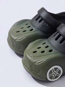 2025 New Style Boys Car Design Casual Sandals, Breathable Anti-Slip Indoor Outdoor Beach Slippers, Made Of EVA - Black - View 6