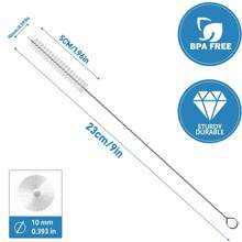 5pcs Cup Straw Cleaning Brush, Reusable Straw Cleaner Fits 40/30/20 Oz Tumblers, 10mm Diameter Pipe Cleaner Suitable For Water Bottles And Straws - Multicolor - View 2