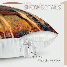 1 pieza Funda de almohada impresa a una cara con diseño de camello para Eid Al-Adha, 45*45cm