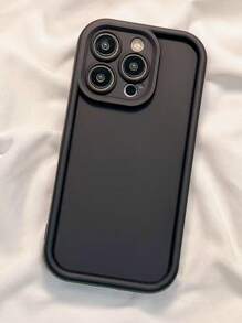 1 Stück einfache und modische matt schwarze stoßfeste TPU Handyhülle kompatibel mit iPhone 16 / iPhone 16 Pro / iPhone 16 Plus / iPhone 16 Pro Max / 7/8/7Plus/8Plus/X/XS/XR/XS Max/11/11 Pro Max/12/12 Pro/12 Pro Max/13/13 Pro/13 Pro Max/14/14 Pro/14 Plus/14 Pro Max/15/15 Pro/15 Plus/15 Pro Max