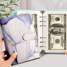 A6 Budget Planner Binder With 25 Envelopes - Solid Hard Cover Square Financial Tracker And Personal Savings Management Income Organizer For Women Wallet Mini Wallet Purse Wallet Card Wallet Wallet