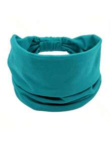 1 件时尚波西米亚风头带：宽结发巾、花卉印花发带等 - 适合女士头巾头带吸汗带、学校用品、大学的完美发饰