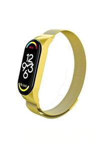 1pc Stainless Steel Strap Compatible With Xiaomi Mi Band 3/4/5/6, Unisex, Classic Minimalist Casual Style - For Mi Band 3/4/5/6 - View 8