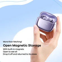 Newest Upgraded Remax Wireless Bluetooth Earbuds, Wireless Stereo Earphones, Earphone Mini, Comfortable Earphones, Earphone Design, Purple, Active Noise Cancellation, Gift For Lover - 彩色 - 查看 8