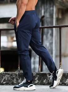 3 条装大码男士休闲宽松运动裤春秋跑步训练长裤 - 彩色 - 查看 5