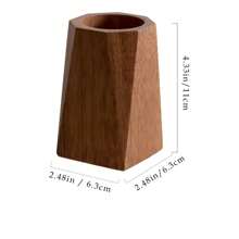 Cirelle 1 件木制笔筒收纳盒，彩色铅笔盒木制复古桌面装饰，用于存放美术用品、画笔、办公用品、桌面化妆刷收纳盒、钢笔、笔、文具、铅笔盒、铅笔袋、学校、大号铅笔盒、办公设备、学校用品、学校用品 - 彩色 - 查看 7