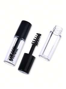 1/5Pcs 3ml Mascara Empty Tube, Injection Molding Transparent, Refillable Diy Cosmetics Reusable Sample Bottles,Clear, Small, Suitable For Travel Cosmetics Dispenser,Makeup,Cheap,Room Decor,Vanity,Travel,Bedroom,Makeup Accessories