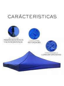 Replacement Canvas For 3x3 Waterproof Awning - Blue - View 5