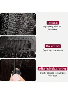 1 PC Synthetic Drawstring Ponytail Extension Curling Twist Braid Dread Locs Ponytail Hair Extensions For Women Daily Use(1B/4/145T/99J/613)
