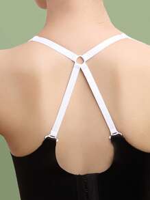 1/3pcs Convertible Camisole Strap, Adjustable Invisible Bra Strap, Non-Slip Shoulder Strap - Multicolor - View 2