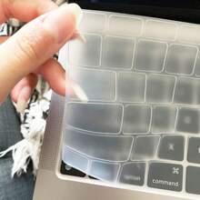 SDYIGOE Cubierta de silicona para teclado para todos los modelos Air/Pro de 13 ", 14", 15 "y 16", con chip M1, M2, M3 y M4, modelos A2918, A2991, A2338, A2337, A2681, A3113, A3240, versiones US y EU - silicona transparente - Ver 7