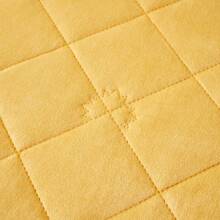 Liso cobertura borregado con fundas - Dorado - Ver 4