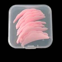 10 Pieces Reusable Eyelash Lifting Kit Silicone Laminating Pad 3D Eyelash Perming Rods Extension Curling Pad Makeup Tool